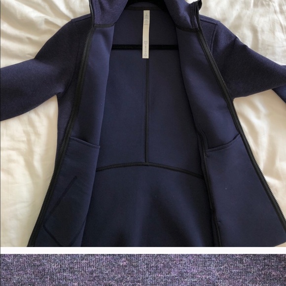 Lululemon zip up. purple. Worn once - Picture 2 of 4